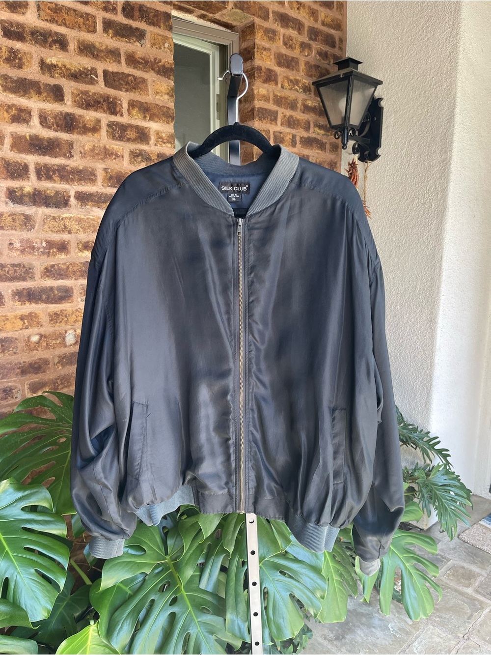 Men's Charcoal Bomber Jacket